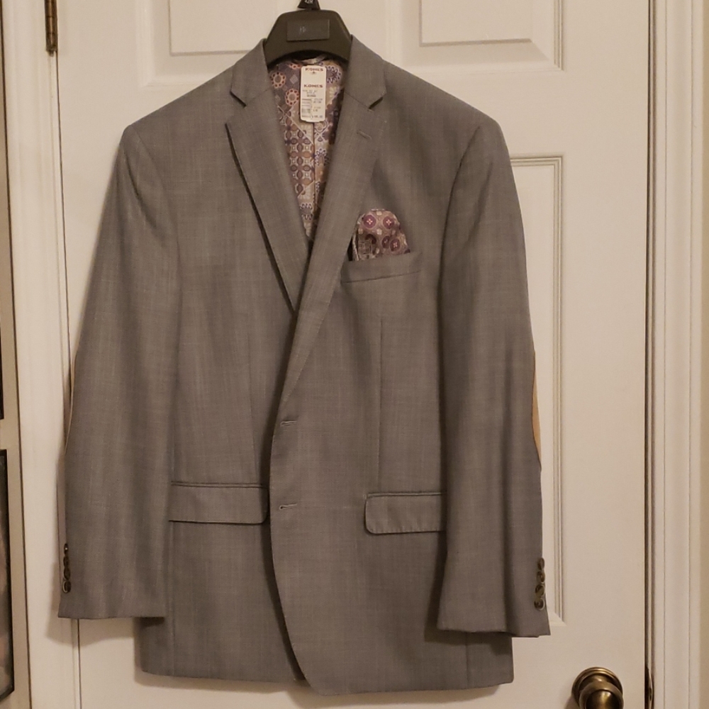 Dark Gray small checkered patterned Blazer